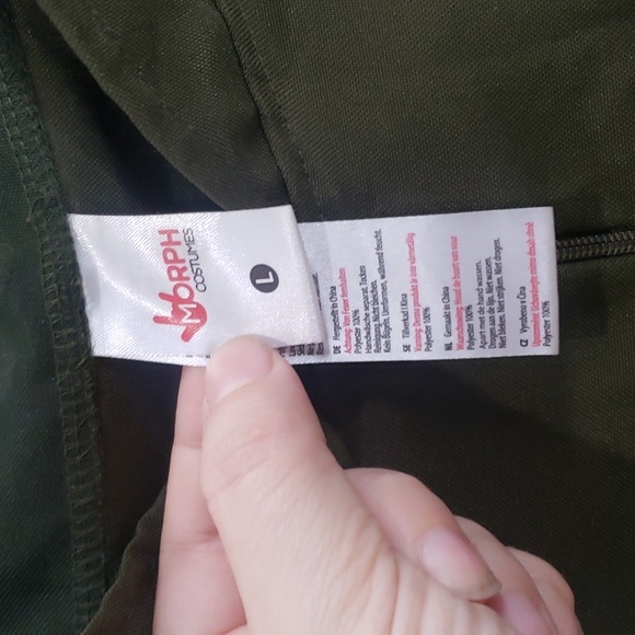 Morph Costumes Airforce Jumpsuit Olove Green Size Large - Picture 7 of 9